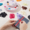 GOMAKERER 288pcs 12 colors Handmade Polyester Ornament Accessories AJEW-GO0001-34-3