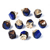 Assembled Synthetic Bronzite and Lapis Lazuli Charms G-N330-47A-1