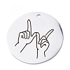 304 Stainless Steel Pendants FIND-CJC0003-06I-1