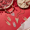 12Pcs 6 Style 201 Stainless Steel Pendants STAS-DC0006-55-3