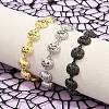 Halloween Brass Link Bracelets for Women BJEW-B149-02-1