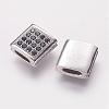 Brass Micro Pave Cubic Zirconia Beads ZIRC-G097-05P-1