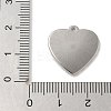 Anti-Tarnish 304 Stainless Steel Pendants STAS-Q334-23P-3