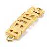 Alloy Enamel Links Connectors KK-P202-34G-4