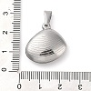 Non-Tarnish 304 Stainless Steel Pendants STAS-R229-20P-3