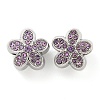 Rack Plating Alloy Rhinestone European Beads FIND-B034-17P-02-1