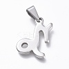 Non-Tarnish 304 Stainless Steel Pendants STAS-L210-06I-P-01-2
