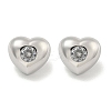 Brass Micro Pave Cubic Zirconia Stud Earrings for Women EJEW-E312-01D-P-1