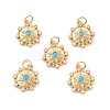 Eco-Friendly Brass Micro Pave Cubic Zirconia Pendants X-KK-I698-19G-2