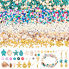 DIY Natural Shell & Synthetic Turquoise Dangle Earring Making Kits DIY-PH0023-57-1