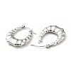 304 Stainless Steel Teardrop Hoop Earrings for Women EJEW-G293-12P-2