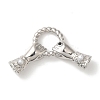 Rack Plating Brass Pave Black Cubic Zirconia Hands with Rings Links Connector Charms LS-KK-A229-13P-1
