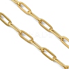Adjustable 304 Stainless Steel Paperclip Chain Slider Bracelet Making AJEW-JB01623-02-2