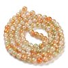 Baking Paint Crackle Glass Bead Strands DGLA-R053-05B-2