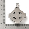 316 Surgical Stainless Steel Pendants STAS-Z073-76AS-04-3