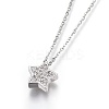 304 Stainless Steel Pendant Necklaces X-NJEW-O108-08P-1