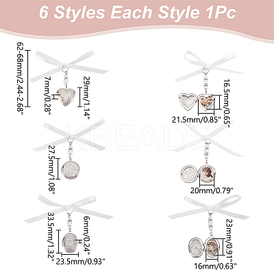 316 Stainless Steel Photo Frame Locket Pendants PALLOY-WR00001-1