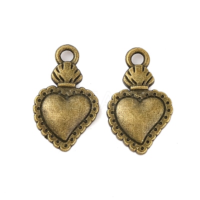 Tibetan Style Alloy Pendants X-TIBEP-Q041-103AB-NR-1