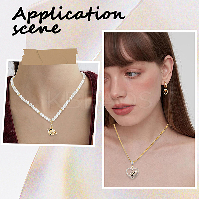 20Pcs Brass with Cubic Zirconia Pendants KK-SC0004-44-1