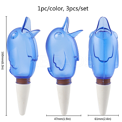 Bird Shape Adjustable Self Watering Spikes AJEW-GF0001-60-1