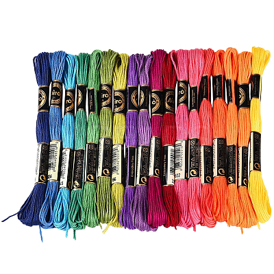 Polyester Embroidery Threads OCOR-WH20074-13B-04C-1