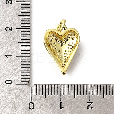 Brass Micro Pave Clear Cubic Zirconia Enamel Pendants KK-M297-15G-1