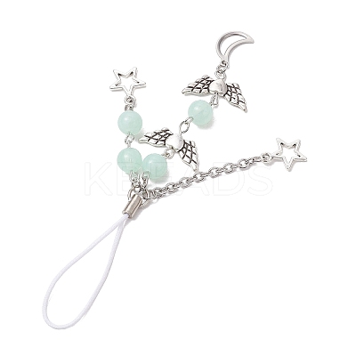 Imitation Gemstone Acrylic Mobile Straps HJEW-JM02637-05-1