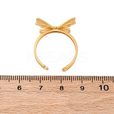 304 Stainless Steel Cuff Rings for Women LS-RJEW-F175-01G-03-1