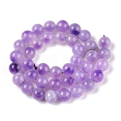 Dyed Natural White Jade Beads Strands G-T138-10mm-210-11-1