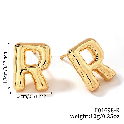 Brass Stud Earrings UV9543-18-1
