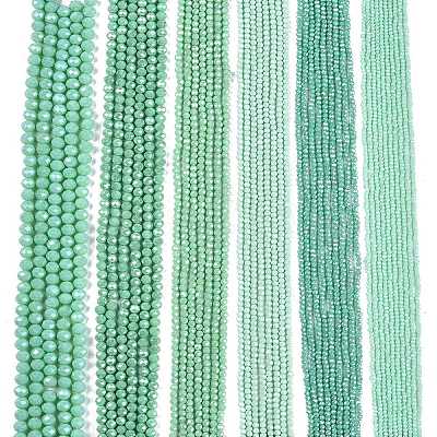 Electroplate Glass Beads Strands EGLA-A044-P1mm-A14-1