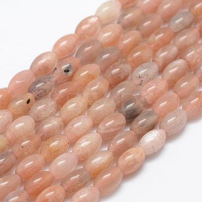 Natural Sunstone Beads Strands G-P322-04-1