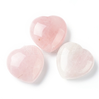 Natural Rose Quartz Heart Love Stone G-G973-08C-1