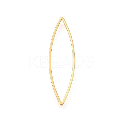 Brass Open Back Bezel Link Rings KK-B152-08B-G-1