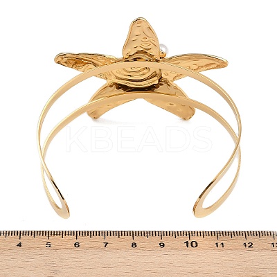 304 Stainless Steel Cuff Bangles for Women BJEW-A049-04E-G-1
