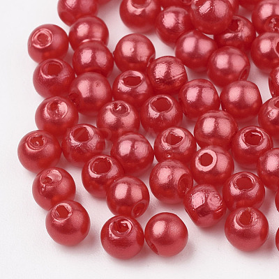 ABS Plastic Beads OACR-Q004-4mm-10-1