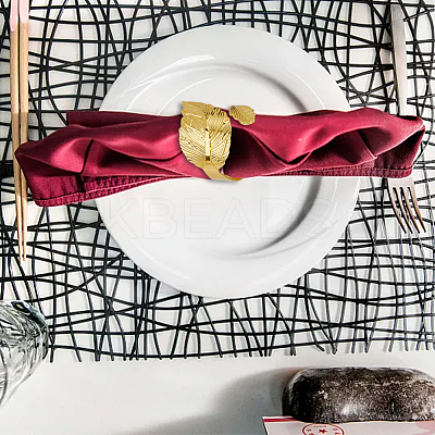 10Pcs 2 Style Aolly & Iron Napkin Rings AJEW-HY0001-16-1