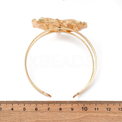 Alloy & Iron Cuff Bangles for Women LS-BJEW-F501-04KCG-1