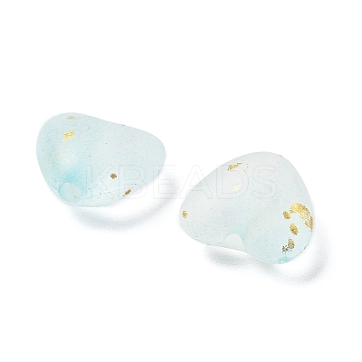 Frosted Transparent Acrylic Beads OACR-F013-03-1
