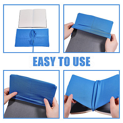 Elastic Cloth Book Cover AJEW-WH0696-009H-1
