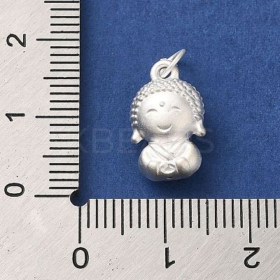 925 Sterling Silver Buddha Charms STER-K180-07S-1