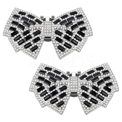 2Pcs Alloy Shoe Buckle Clips FIND-FG0003-10B-1