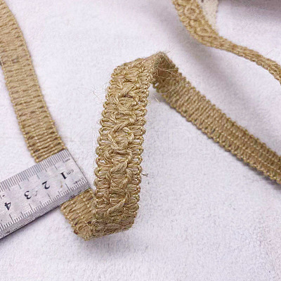 Jute Braided Ribbon OCOR-WH0082-145C-1