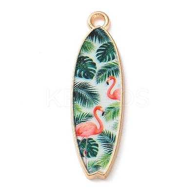 Printed Alloy Pendants AL-CBAFB12-01G-1