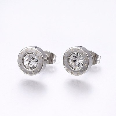 304 Stainless Steel Stud Earrings EJEW-H362-10P-A-1