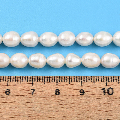 Natural Cultured Freshwater Pearl Beads Strands PEAR-N012-06Y-01-1