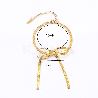 201 Stainless Steel Herringbone Chain Bracelets AO9100-1-1