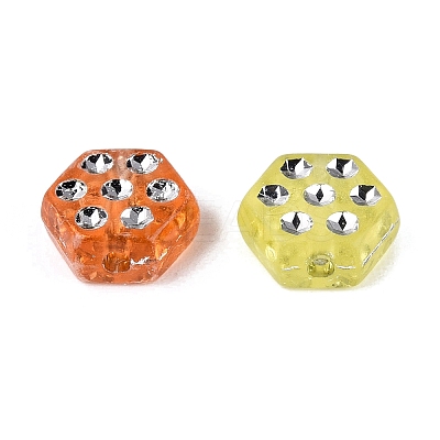 Plastic Hexagon Beads KY-Q002-11-1