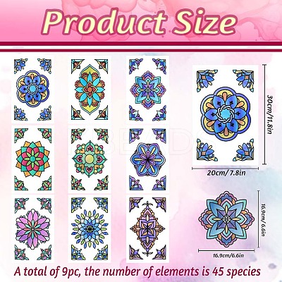 PVC Window Static Stickers AJEW-WH0583-020-1