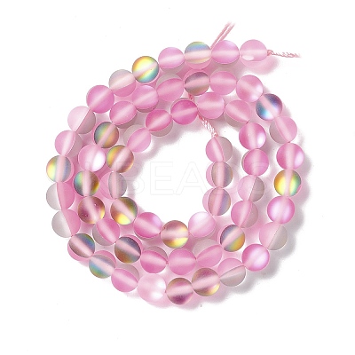 Synthetic Moonstone Beads Strands G-E573-01A-11-1